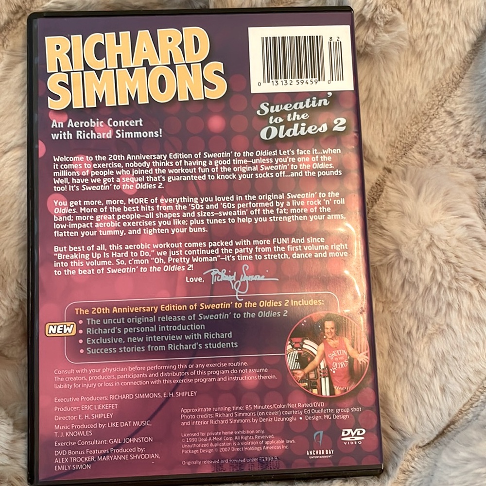 RICHARD SIMMONS SWEATING TO THE OLDIES 2 DVD - Picture 2 of 2